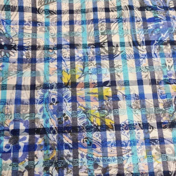 Lansky Bros Paisley Floral Leaves Shirt Long Sleeve Button Up Men's Size XXL - Picture 11 of 11